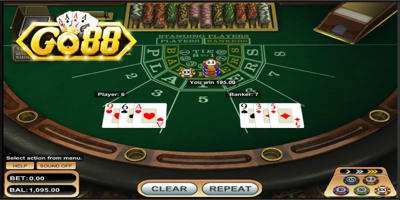 Thưởng baccarat online Go88 hấp dẫn 