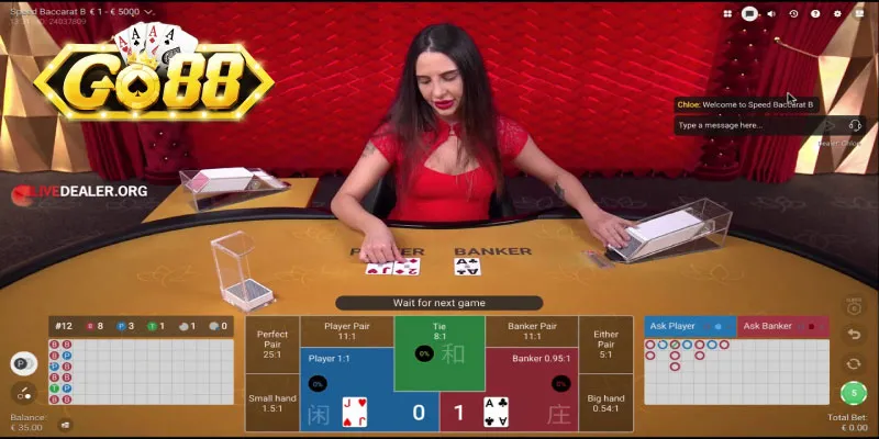 Sảnh casino poker Go88 